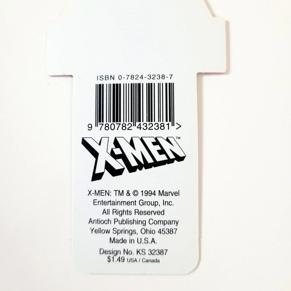 Vintage 90s X-Men Jubilee Bookmark die-cut Marvel Girl USA 1994 Antioch KS 32387